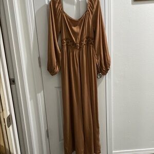 Elegant Brown Jumpsuit Cupshe brand xl